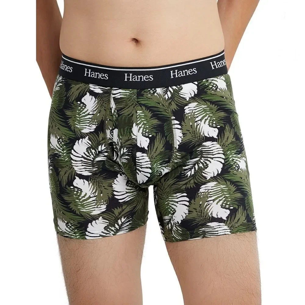 Hanes Originals Boxer Briefs, Moisture-Wicking Stretch Cotton 2, 3-Packs Size S